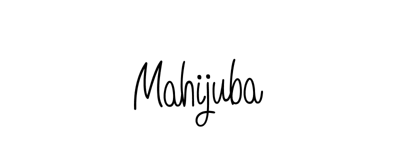 Mahijuba stylish signature style. Best Handwritten Sign (Angelique-Rose-font-FFP) for my name. Handwritten Signature Collection Ideas for my name Mahijuba. Mahijuba signature style 5 images and pictures png