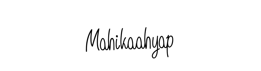 You should practise on your own different ways (Angelique-Rose-font-FFP) to write your name (Mahikaahyap) in signature. don't let someone else do it for you. Mahikaahyap signature style 5 images and pictures png