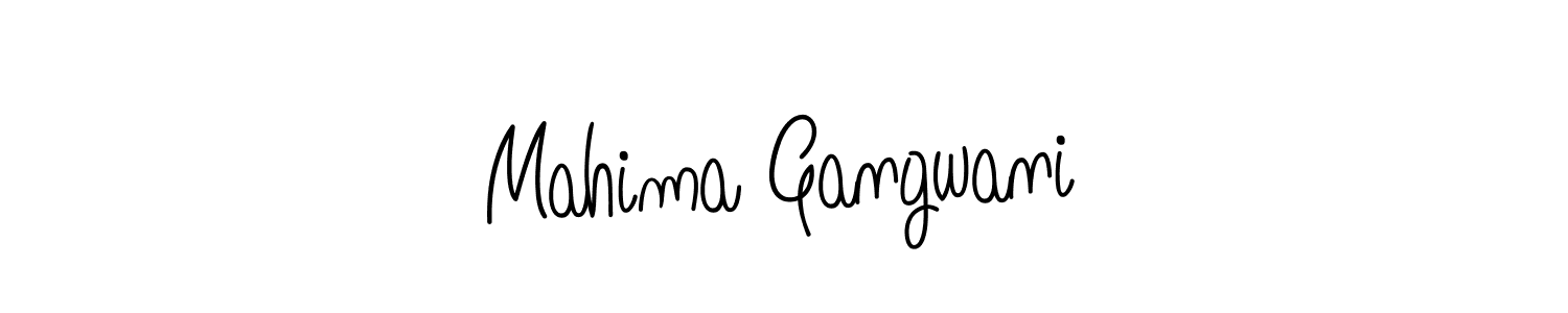 You can use this online signature creator to create a handwritten signature for the name Mahima Gangwani. This is the best online autograph maker. Mahima Gangwani signature style 5 images and pictures png