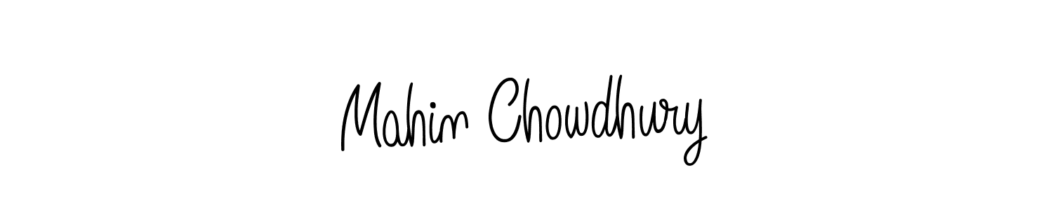 Mahin Chowdhury stylish signature style. Best Handwritten Sign (Angelique-Rose-font-FFP) for my name. Handwritten Signature Collection Ideas for my name Mahin Chowdhury. Mahin Chowdhury signature style 5 images and pictures png