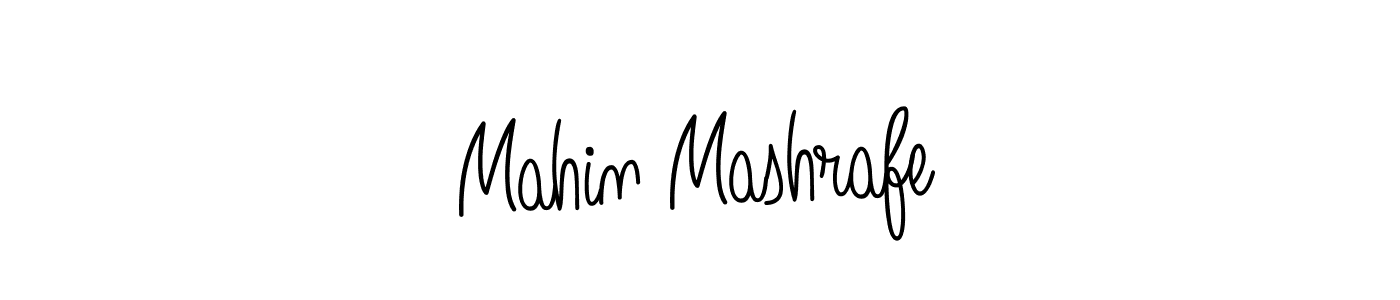 The best way (Angelique-Rose-font-FFP) to make a short signature is to pick only two or three words in your name. The name Mahin Mashrafe include a total of six letters. For converting this name. Mahin Mashrafe signature style 5 images and pictures png