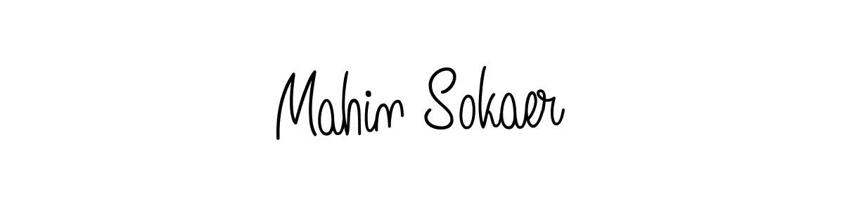 Create a beautiful signature design for name Mahin Sokaer. With this signature (Angelique-Rose-font-FFP) fonts, you can make a handwritten signature for free. Mahin Sokaer signature style 5 images and pictures png