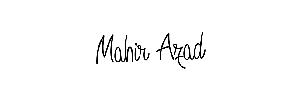 You should practise on your own different ways (Angelique-Rose-font-FFP) to write your name (Mahir Azad) in signature. don't let someone else do it for you. Mahir Azad signature style 5 images and pictures png