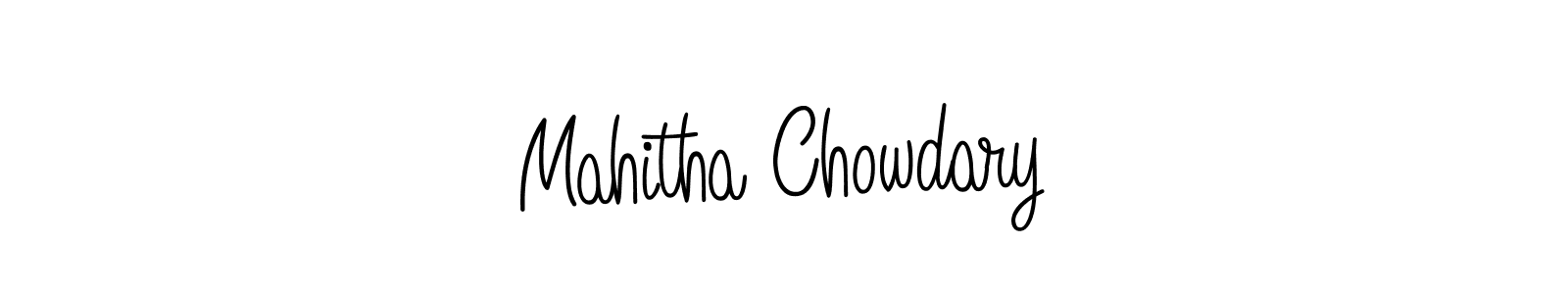 Angelique-Rose-font-FFP is a professional signature style that is perfect for those who want to add a touch of class to their signature. It is also a great choice for those who want to make their signature more unique. Get Mahitha Chowdary name to fancy signature for free. Mahitha Chowdary signature style 5 images and pictures png