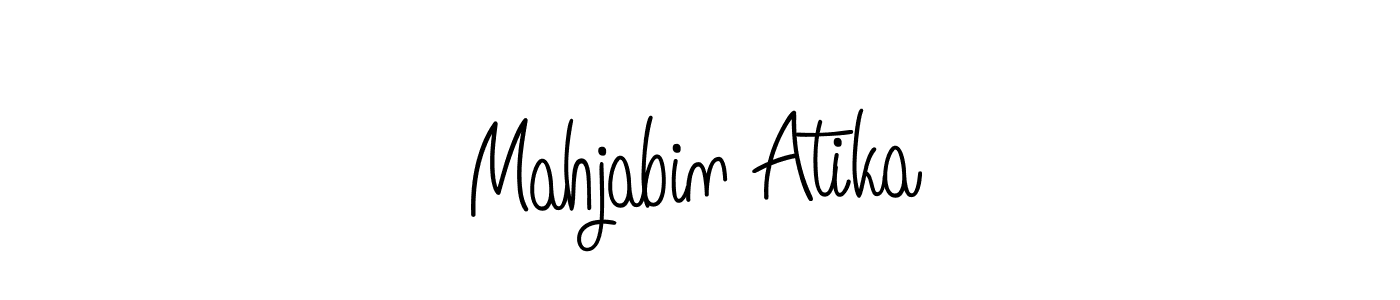 Make a beautiful signature design for name Mahjabin Atika. Use this online signature maker to create a handwritten signature for free. Mahjabin Atika signature style 5 images and pictures png