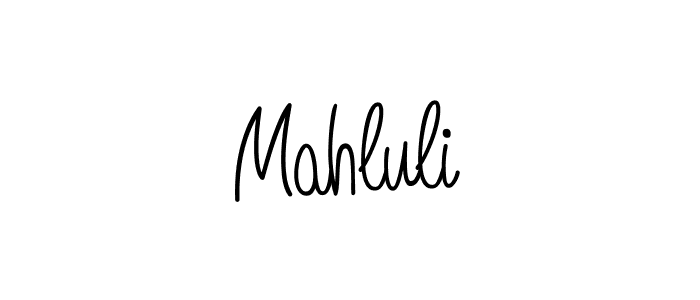 Create a beautiful signature design for name Mahluli. With this signature (Angelique-Rose-font-FFP) fonts, you can make a handwritten signature for free. Mahluli signature style 5 images and pictures png
