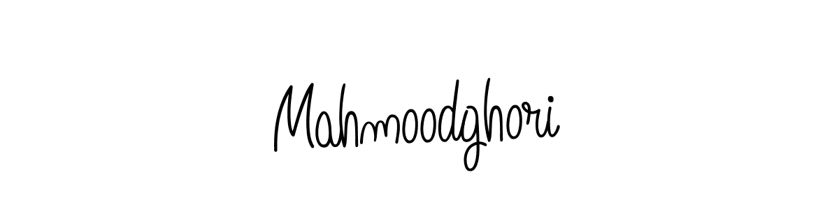 Make a beautiful signature design for name Mahmoodghori. With this signature (Angelique-Rose-font-FFP) style, you can create a handwritten signature for free. Mahmoodghori signature style 5 images and pictures png