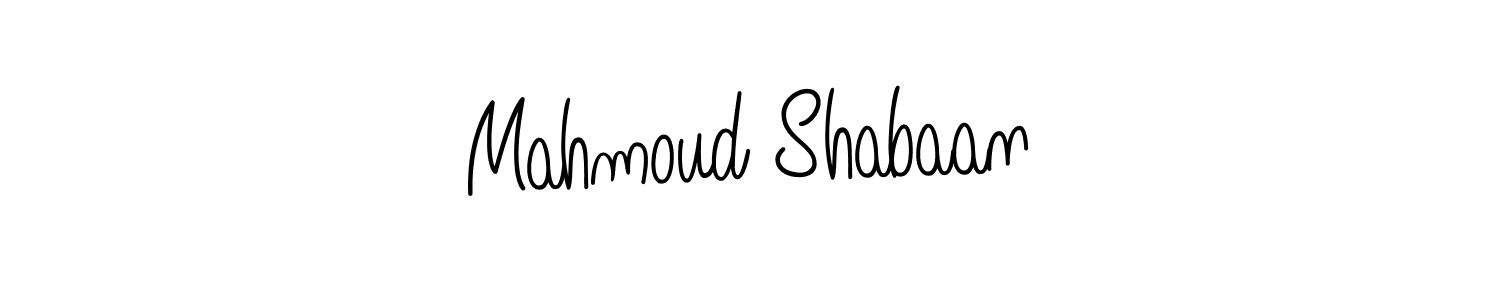 Use a signature maker to create a handwritten signature online. With this signature software, you can design (Angelique-Rose-font-FFP) your own signature for name Mahmoud Shabaan. Mahmoud Shabaan signature style 5 images and pictures png