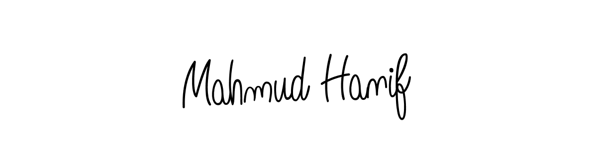 How to make Mahmud Hanif name signature. Use Angelique-Rose-font-FFP style for creating short signs online. This is the latest handwritten sign. Mahmud Hanif signature style 5 images and pictures png