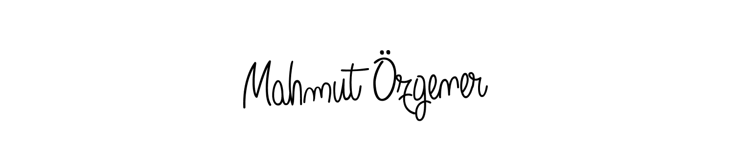 The best way (Angelique-Rose-font-FFP) to make a short signature is to pick only two or three words in your name. The name Mahmut Özgener include a total of six letters. For converting this name. Mahmut Özgener signature style 5 images and pictures png