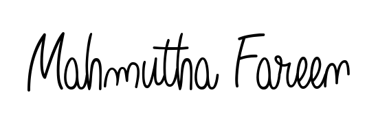 Discover how Mahmutha Fareen looks in an executive cursive font (Angelique-Rose-font-FFP). Perfect for legal documents, invoices, and certificates. Mahmutha Fareen signature style 5 images and pictures png