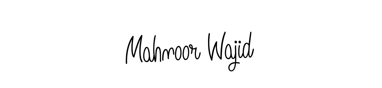 Make a beautiful signature design for name Mahnoor Wajid. With this signature (Angelique-Rose-font-FFP) style, you can create a handwritten signature for free. Mahnoor Wajid signature style 5 images and pictures png