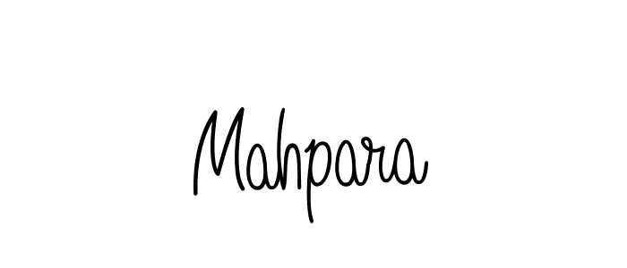 Design your own signature with our free online signature maker. With this signature software, you can create a handwritten (Angelique-Rose-font-FFP) signature for name Mahpara. Mahpara signature style 5 images and pictures png