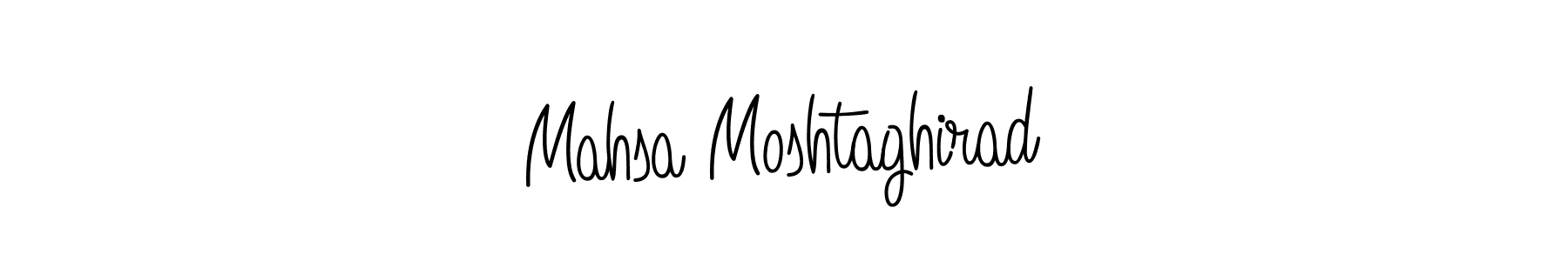 Make a short Mahsa Moshtaghirad signature style. Manage your documents anywhere anytime using Angelique-Rose-font-FFP. Create and add eSignatures, submit forms, share and send files easily. Mahsa Moshtaghirad signature style 5 images and pictures png