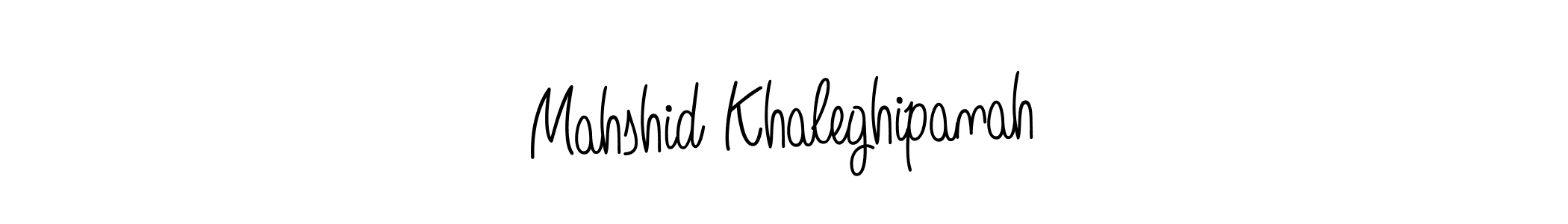 Create a beautiful signature design for name Mahshid Khaleghipanah. With this signature (Angelique-Rose-font-FFP) fonts, you can make a handwritten signature for free. Mahshid Khaleghipanah signature style 5 images and pictures png