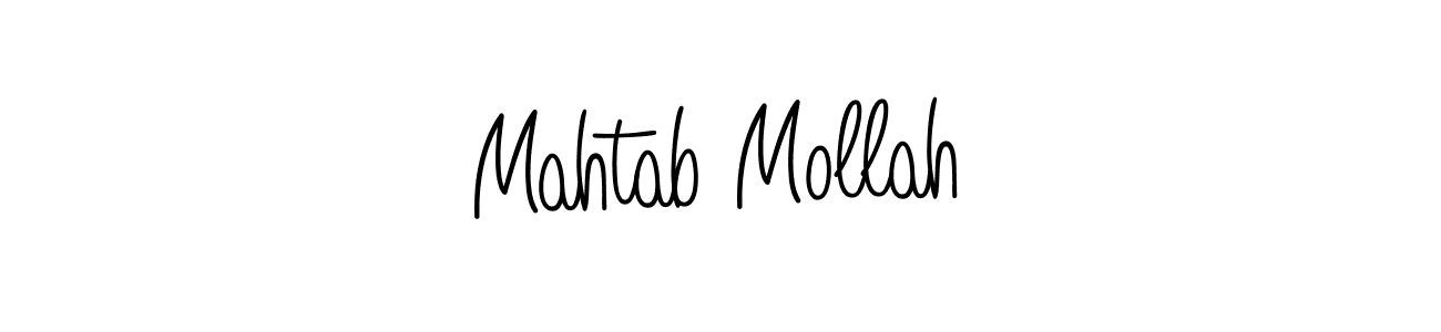 Use a signature maker to create a handwritten signature online. With this signature software, you can design (Angelique-Rose-font-FFP) your own signature for name Mahtab Mollah. Mahtab Mollah signature style 5 images and pictures png