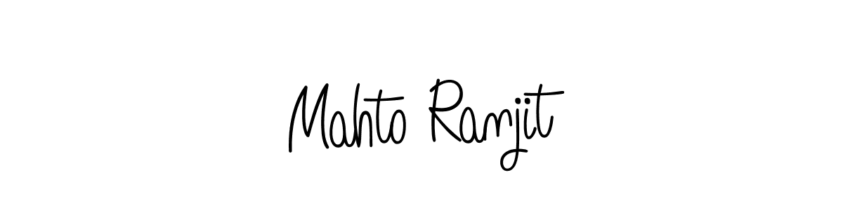 Make a beautiful signature design for name Mahto Ranjit. With this signature (Angelique-Rose-font-FFP) style, you can create a handwritten signature for free. Mahto Ranjit signature style 5 images and pictures png