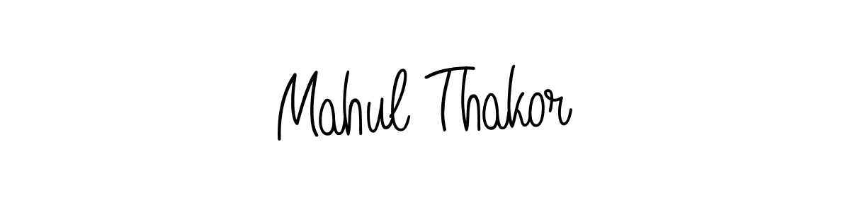 Also we have Mahul Thakor name is the best signature style. Create professional handwritten signature collection using Angelique-Rose-font-FFP autograph style. Mahul Thakor signature style 5 images and pictures png