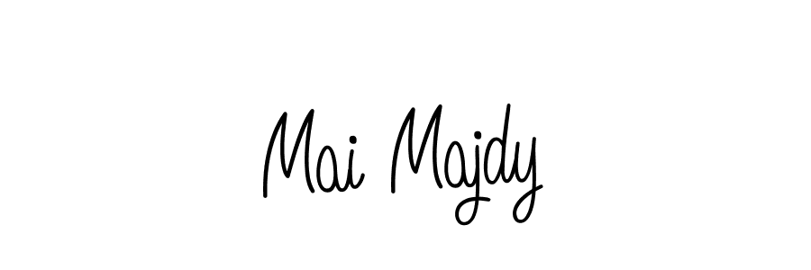 Check out images of Autograph of Mai Majdy name. Actor Mai Majdy Signature Style. Angelique-Rose-font-FFP is a professional sign style online. Mai Majdy signature style 5 images and pictures png