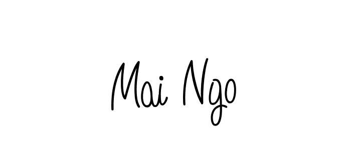 Use a signature maker to create a handwritten signature online. With this signature software, you can design (Angelique-Rose-font-FFP) your own signature for name Mai Ngo. Mai Ngo signature style 5 images and pictures png