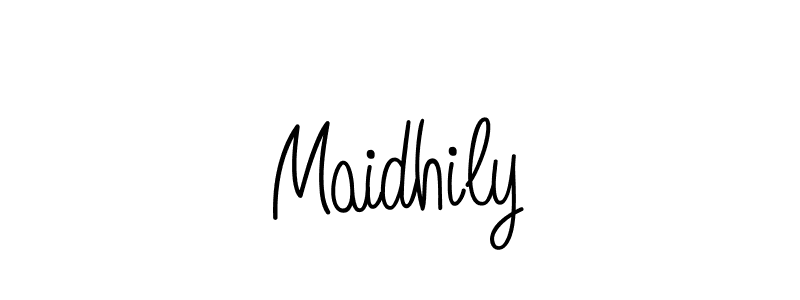 Also we have Maidhily name is the best signature style. Create professional handwritten signature collection using Angelique-Rose-font-FFP autograph style. Maidhily signature style 5 images and pictures png