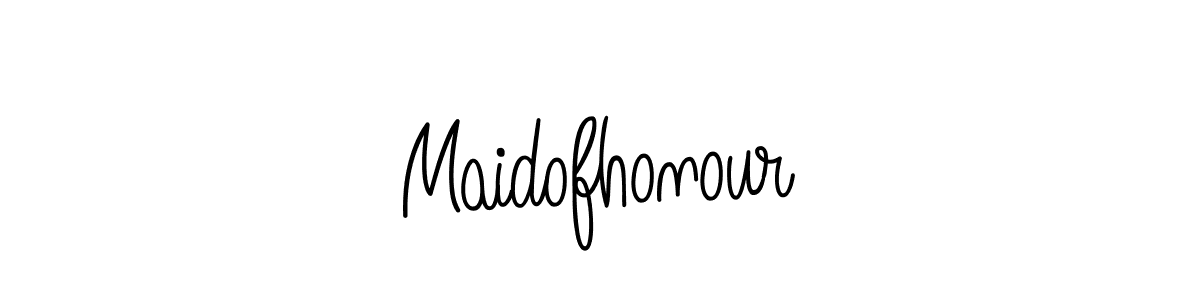 How to make Maidofhonour name signature. Use Angelique-Rose-font-FFP style for creating short signs online. This is the latest handwritten sign. Maidofhonour signature style 5 images and pictures png