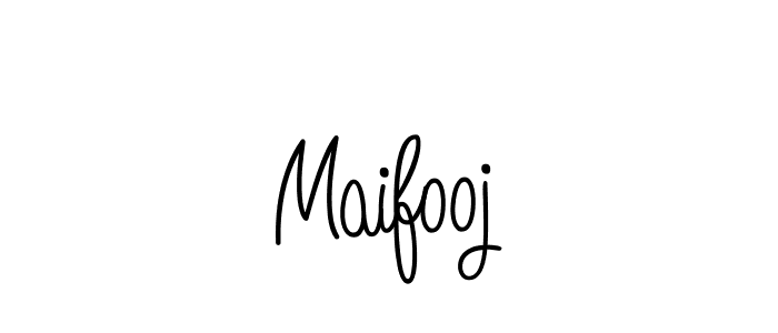 Design your own signature with our free online signature maker. With this signature software, you can create a handwritten (Angelique-Rose-font-FFP) signature for name Maifooj. Maifooj signature style 5 images and pictures png