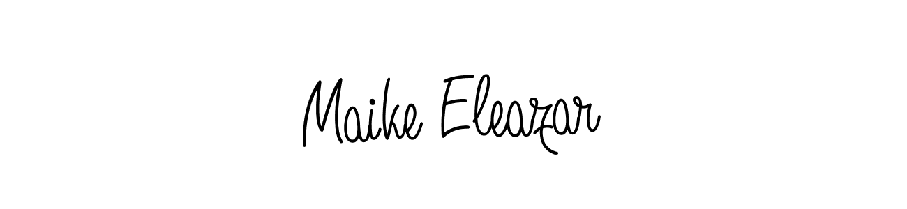 Maike Eleazar stylish signature style. Best Handwritten Sign (Angelique-Rose-font-FFP) for my name. Handwritten Signature Collection Ideas for my name Maike Eleazar. Maike Eleazar signature style 5 images and pictures png