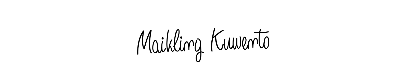 Create a beautiful signature design for name Maikling Kuwento. With this signature (Angelique-Rose-font-FFP) fonts, you can make a handwritten signature for free. Maikling Kuwento signature style 5 images and pictures png