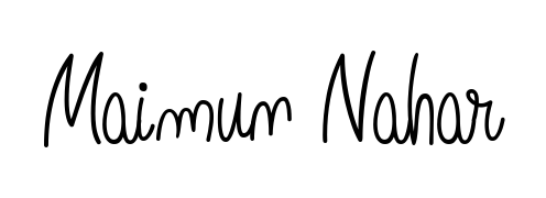 Practice writing Maimun Nahar with the flow of Angelique-Rose-font-FFP lettering. A fantastic source of inspiration for developing your personal signature style. Maimun Nahar signature style 5 images and pictures png