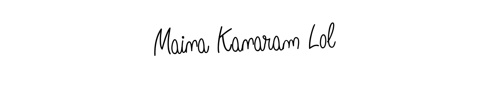 Once you've used our free online signature maker to create your best signature Angelique-Rose-font-FFP style, it's time to enjoy all of the benefits that Maina Kanaram Lol name signing documents. Maina Kanaram Lol signature style 5 images and pictures png