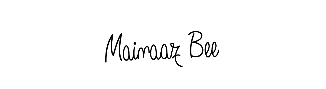 Also You can easily find your signature by using the search form. We will create Mainaaz Bee name handwritten signature images for you free of cost using Angelique-Rose-font-FFP sign style. Mainaaz Bee signature style 5 images and pictures png