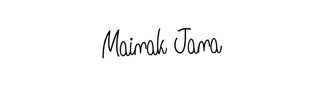 Also we have Mainak Jana name is the best signature style. Create professional handwritten signature collection using Angelique-Rose-font-FFP autograph style. Mainak Jana signature style 5 images and pictures png