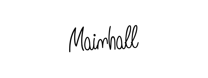 The best way (Angelique-Rose-font-FFP) to make a short signature is to pick only two or three words in your name. The name Mainhall include a total of six letters. For converting this name. Mainhall signature style 5 images and pictures png