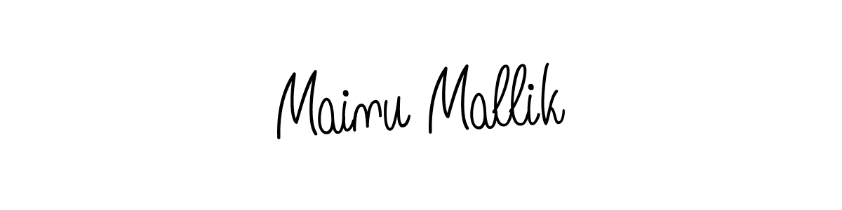 Once you've used our free online signature maker to create your best signature Angelique-Rose-font-FFP style, it's time to enjoy all of the benefits that Mainu Mallik name signing documents. Mainu Mallik signature style 5 images and pictures png