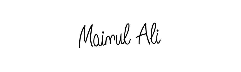 Use a signature maker to create a handwritten signature online. With this signature software, you can design (Angelique-Rose-font-FFP) your own signature for name Mainul Ali. Mainul Ali signature style 5 images and pictures png