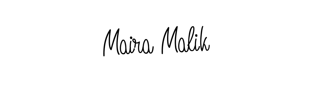 Design your own signature with our free online signature maker. With this signature software, you can create a handwritten (Angelique-Rose-font-FFP) signature for name Maira Malik. Maira Malik signature style 5 images and pictures png
