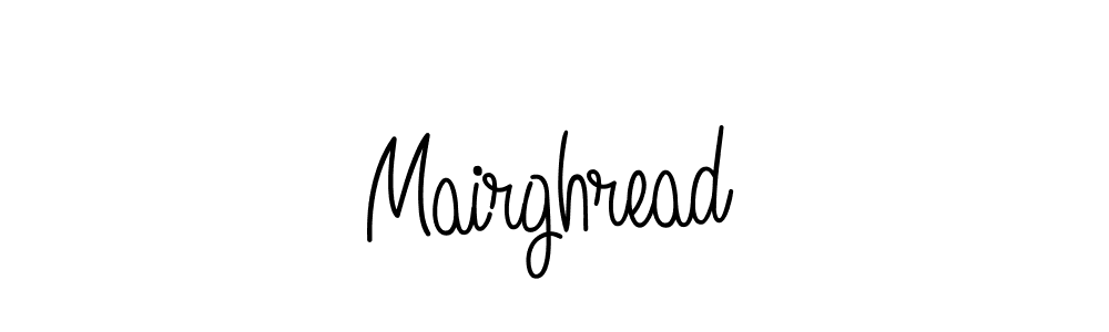 Mairghread stylish signature style. Best Handwritten Sign (Angelique-Rose-font-FFP) for my name. Handwritten Signature Collection Ideas for my name Mairghread. Mairghread signature style 5 images and pictures png