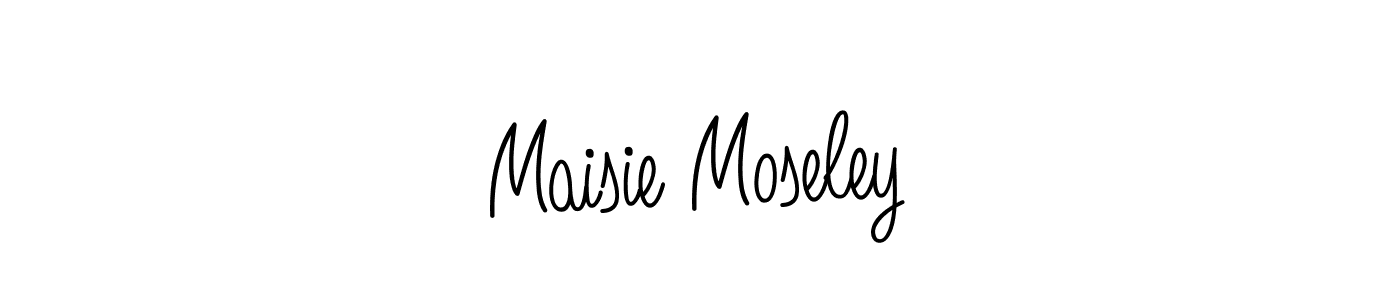 Make a beautiful signature design for name Maisie Moseley. With this signature (Angelique-Rose-font-FFP) style, you can create a handwritten signature for free. Maisie Moseley signature style 5 images and pictures png