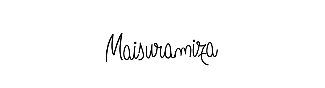 Maisuramiza stylish signature style. Best Handwritten Sign (Angelique-Rose-font-FFP) for my name. Handwritten Signature Collection Ideas for my name Maisuramiza. Maisuramiza signature style 5 images and pictures png