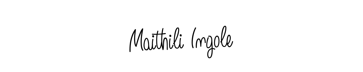Once you've used our free online signature maker to create your best signature Angelique-Rose-font-FFP style, it's time to enjoy all of the benefits that Maithili Ingole name signing documents. Maithili Ingole signature style 5 images and pictures png