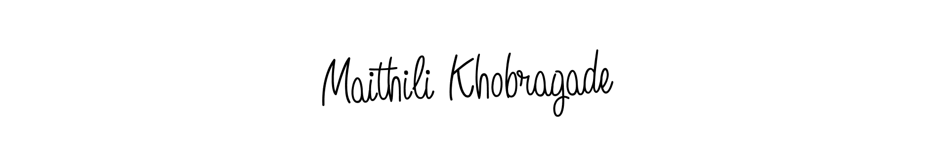Make a short Maithili Khobragade signature style. Manage your documents anywhere anytime using Angelique-Rose-font-FFP. Create and add eSignatures, submit forms, share and send files easily. Maithili Khobragade signature style 5 images and pictures png