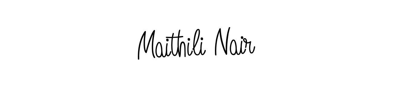 if you are searching for the best signature style for your name Maithili Nair. so please give up your signature search. here we have designed multiple signature styles  using Angelique-Rose-font-FFP. Maithili Nair signature style 5 images and pictures png