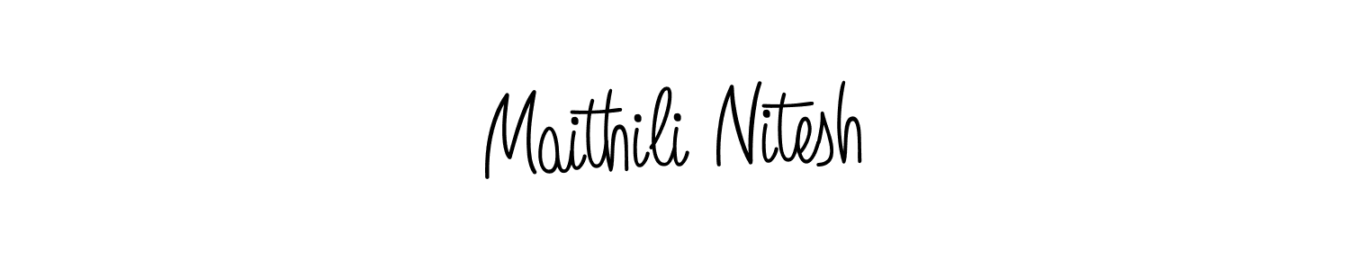 You can use this online signature creator to create a handwritten signature for the name Maithili Nitesh. This is the best online autograph maker. Maithili Nitesh signature style 5 images and pictures png