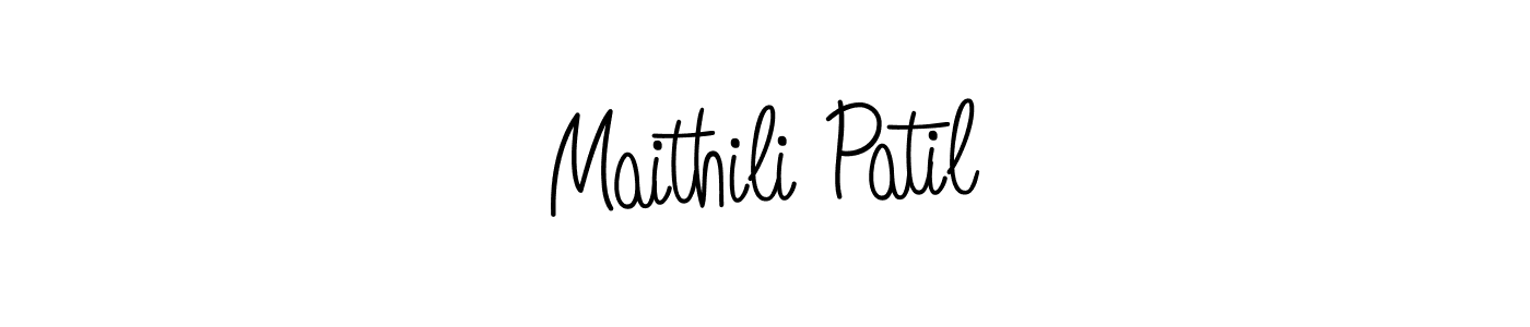 Design your own signature with our free online signature maker. With this signature software, you can create a handwritten (Angelique-Rose-font-FFP) signature for name Maithili Patil. Maithili Patil signature style 5 images and pictures png