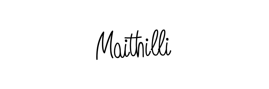 How to make Maithilli signature? Angelique-Rose-font-FFP is a professional autograph style. Create handwritten signature for Maithilli name. Maithilli signature style 5 images and pictures png
