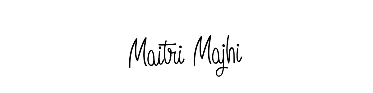The best way (Angelique-Rose-font-FFP) to make a short signature is to pick only two or three words in your name. The name Maitri Majhi include a total of six letters. For converting this name. Maitri Majhi signature style 5 images and pictures png