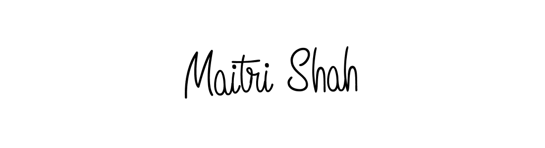 Design your own signature with our free online signature maker. With this signature software, you can create a handwritten (Angelique-Rose-font-FFP) signature for name Maitri Shah. Maitri Shah signature style 5 images and pictures png