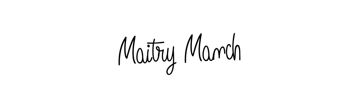 How to make Maitry Manch signature? Angelique-Rose-font-FFP is a professional autograph style. Create handwritten signature for Maitry Manch name. Maitry Manch signature style 5 images and pictures png