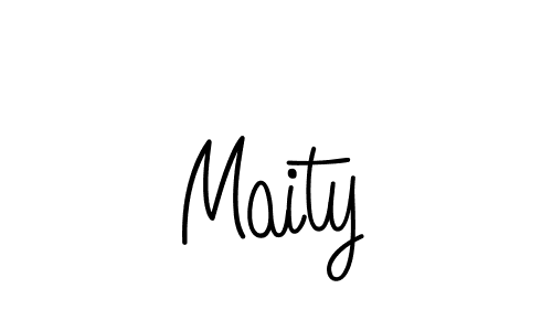 Also we have Maity name is the best signature style. Create professional handwritten signature collection using Angelique-Rose-font-FFP autograph style. Maity signature style 5 images and pictures png